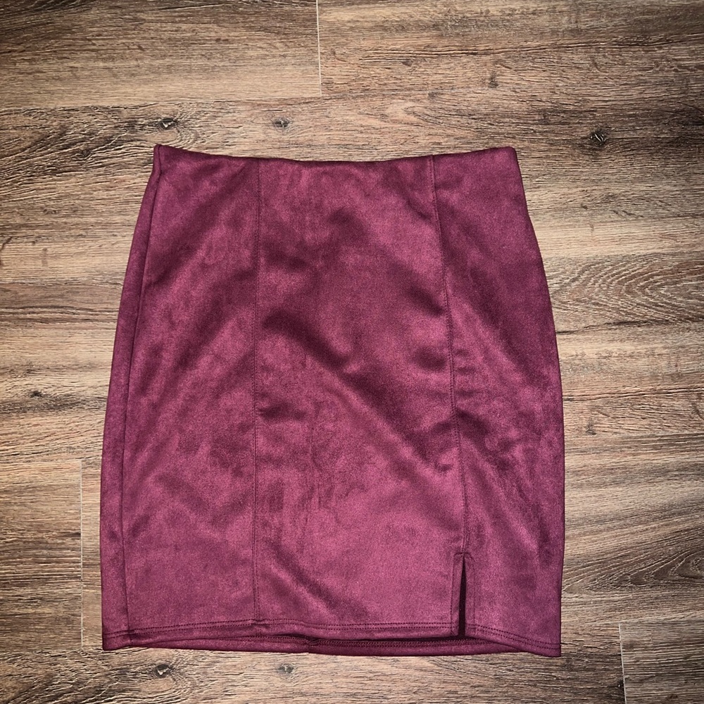 Altar'd State Rich Plum Pencil Skirt
